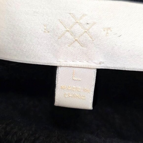 Black Asymmetrical Knit Poncho With Textured Patterns Striped 100% Cashmere - Picture 9 of 12